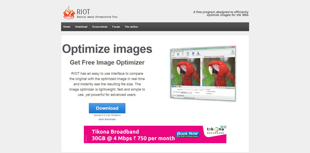 4 riot1 - 12 ferramentas para você compactar suas imagens e reduzir o tamanho em até 80%