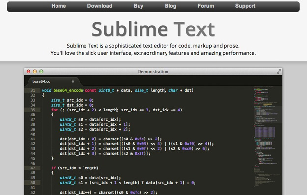 SublimeText - Top 10 IDE's para desenvolvedores Python