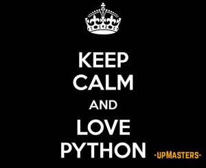 keep calm and love python