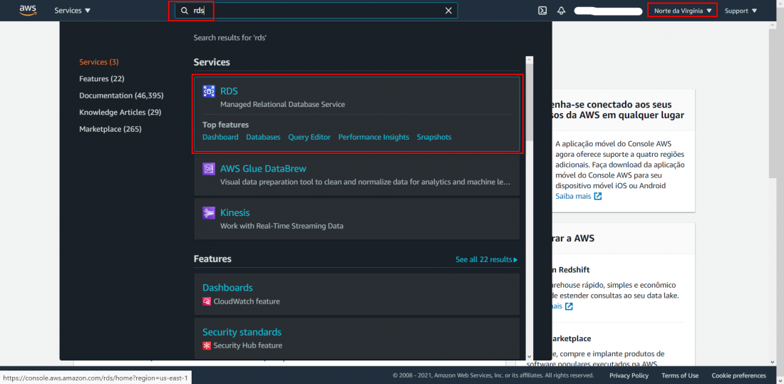 trabalhando com postgresql na aws crie sua primeira instancia 003 1100x539 - Crie um banco de dados PostgreSql na AWS e conecte-se a ele